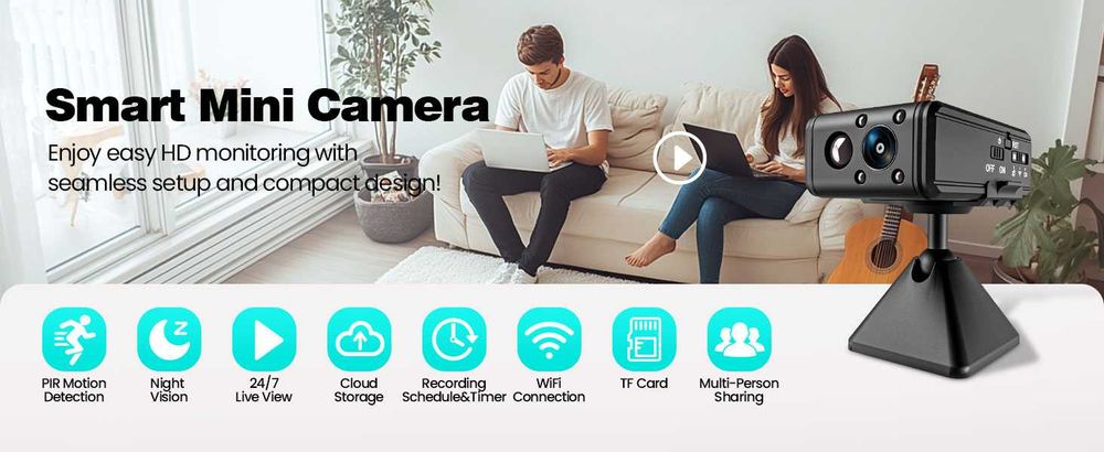 WiFi скрита мини камера с PIR детекция на движение Handbuch LN82