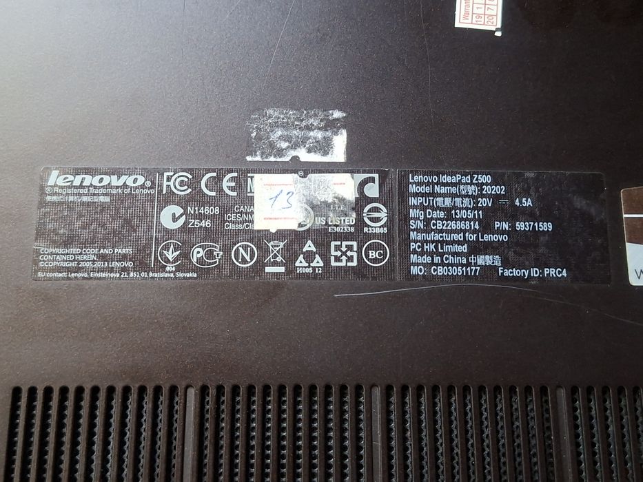 Продам ноутбук лениво z500