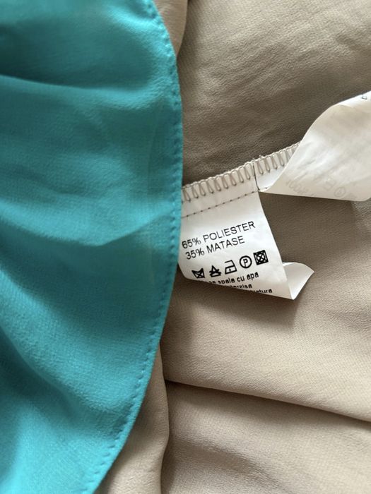 Rochie elegantă turcoaz Guara mărimea 40, cupe bust