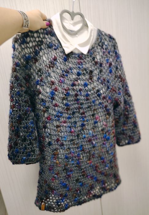 Pulover crosetat manual