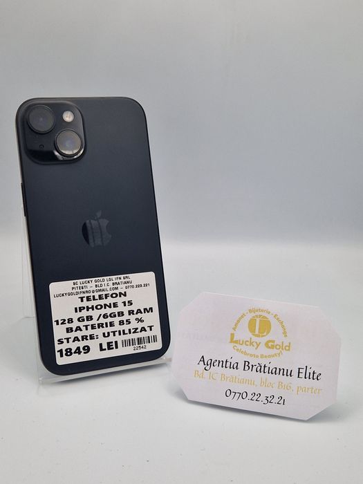 Iphone 15 128 GB Bat 85 cod 22542