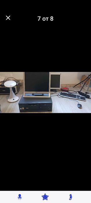 Продавам настолен  и монитор
