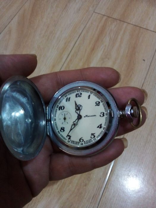 Карманные часы "Молния" калибр 3602, СССР