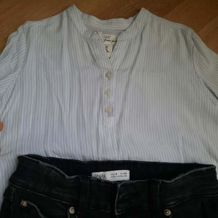 Vind cămașă și blugi în stare foarte buna