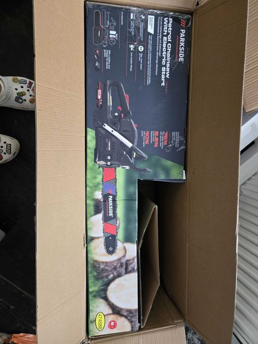 Бензинова Резачка с Ел Стартер Parkside Performance Бензинов Трион