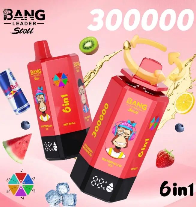Vape 300k puffs, 6 arome in 1