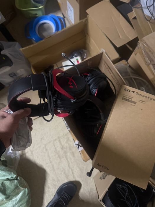 Игравые Наушники клавиатуры hyper x