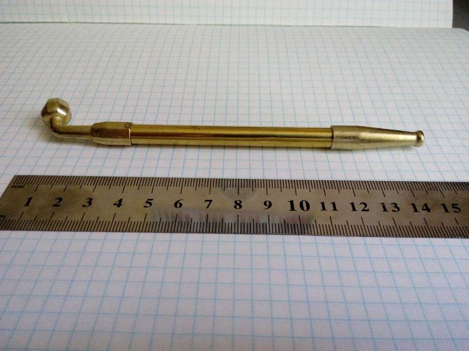 курительная трубка латунная (№59)