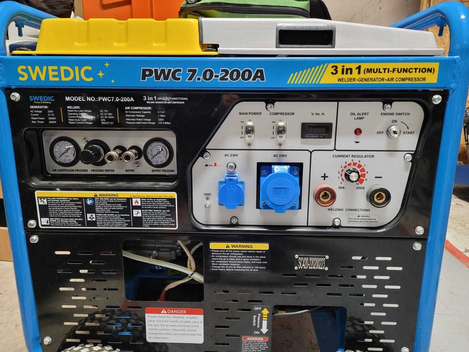 GENERATOR  3 IN 1 aparat sudura si compresor