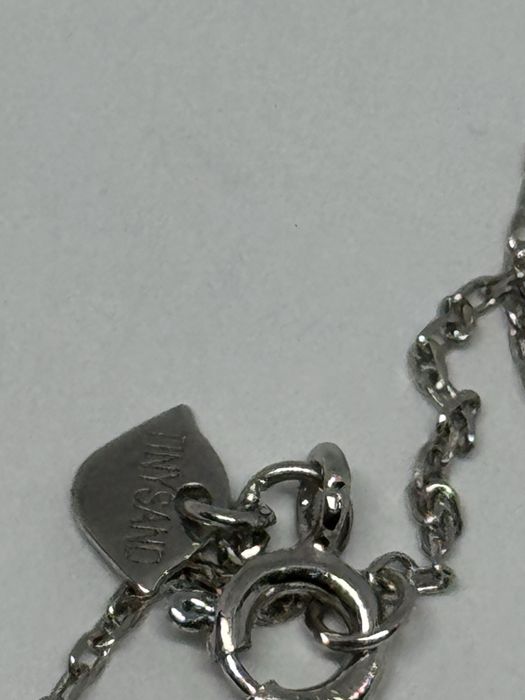 сребърн дамски синджир с висулка перла 2.98гр 925