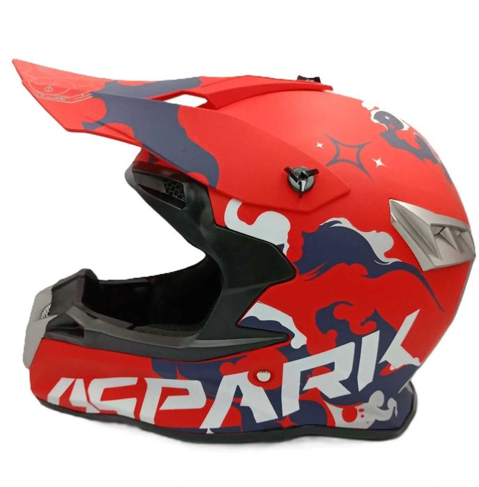 Комплект кросова каска очила и ръкавици