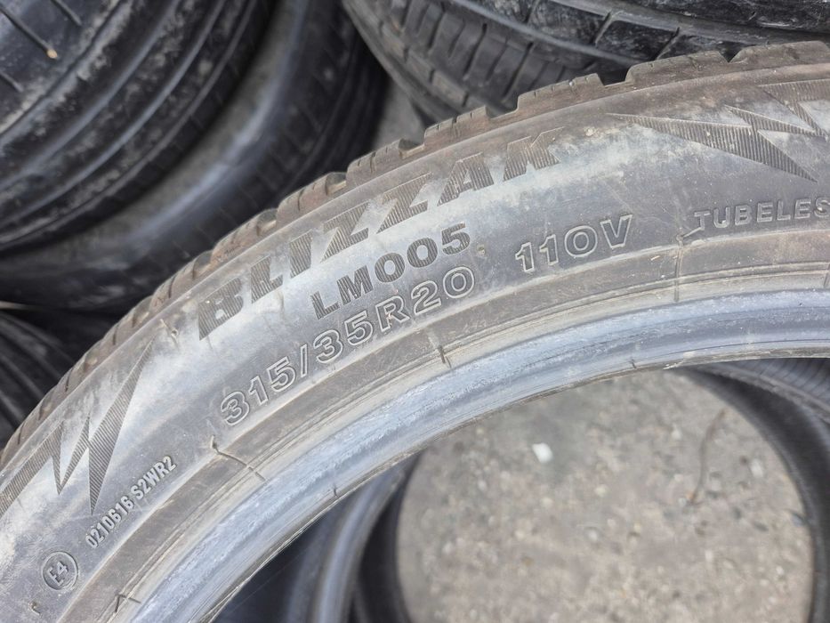 4 Anvelope M+S IARNA - 275/40/20 - 315/35/20 - BRIDGESTONE BMW X5 X6 - Stare Foarte BUNA - DOT 2020 !