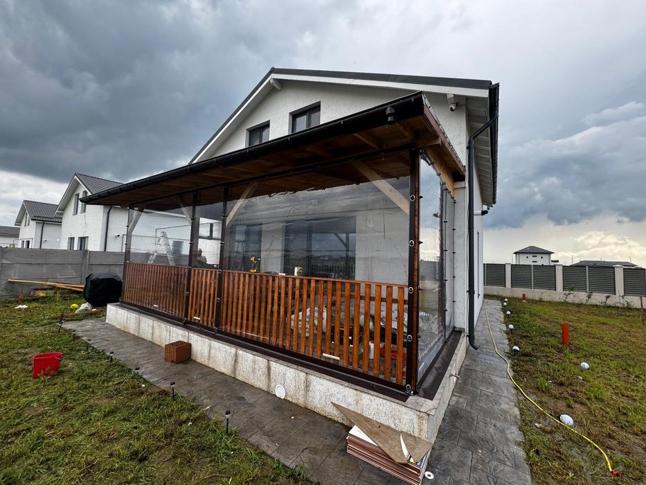 Producător folie terasa transparenta Cristal premium