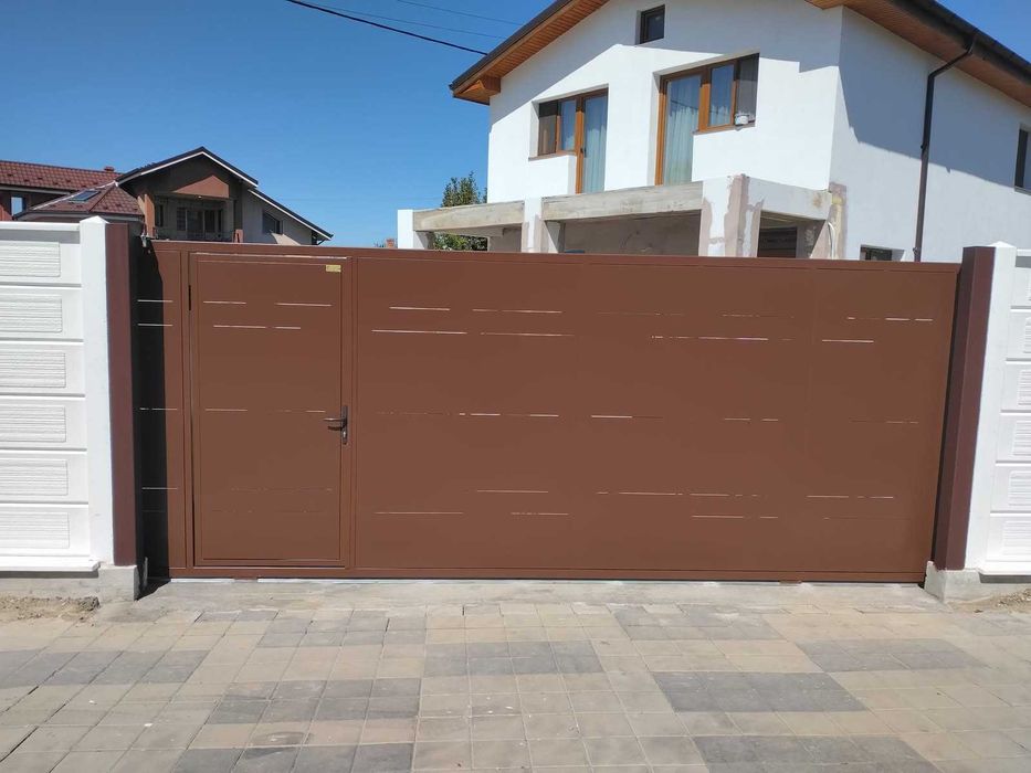 Garduri prefabricate din beton și marmură si porti din bond