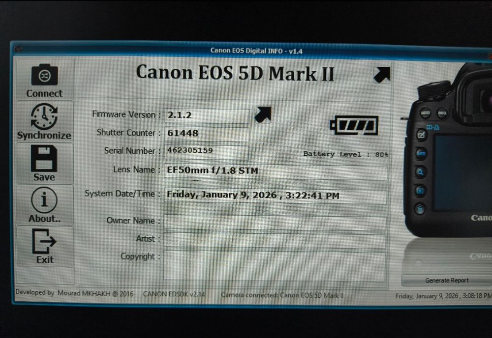 Camera foto Canon 5D Mark II