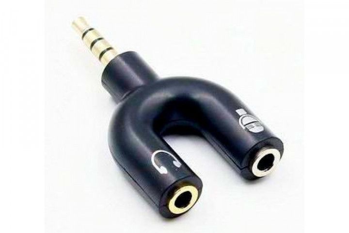 продам новый переходник 1хMini jack выход папа / 2хMini jack вход мама