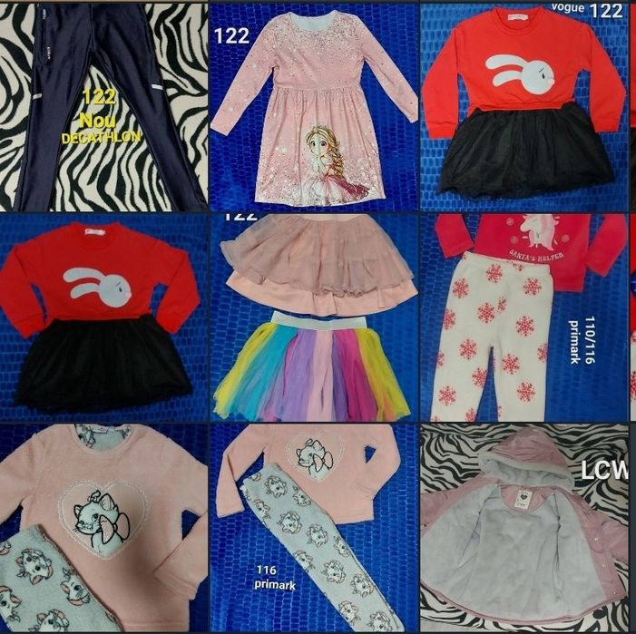 Haine pentru fetite lot 116/122 cm