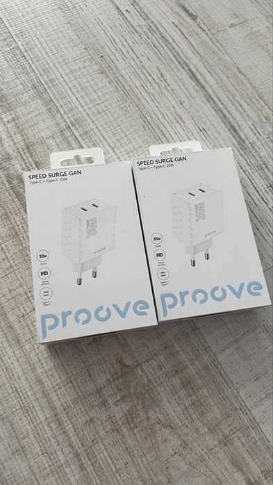 Зарядно Proove Speed Surge GaN 35W (2x Type-C) - ново, запечатано