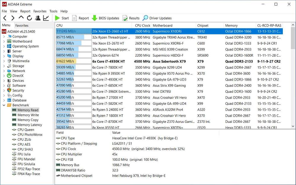 6GB Kingston HyperX (3x2GB) DDR3-2000 KHX2000C9AD3T1K2