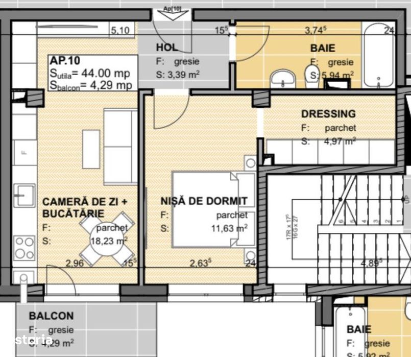 Apartament 2 camere, bloc nou, Apahida