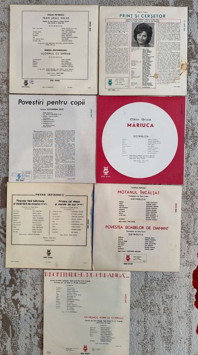 Povești copii pe disc vinil