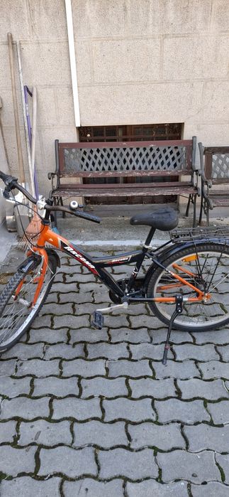 Bicicletă Arcona copii roți 24 inch cu portbagaj și apărători