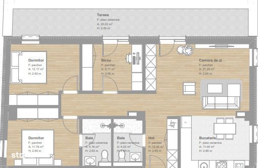 Penthouse-uri finisate in ansamblu exclusiv, SU minima 85 mp, Somesulu — fotografia 2