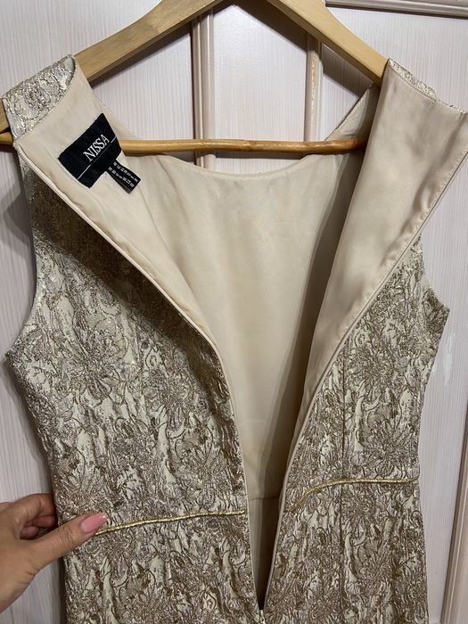 Rochie aurie ocazie Nissa
