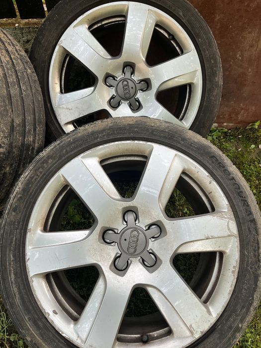 Jante Audi cu anvelope 244/45/ R17 de Vara/ Audi A3, A4, A5