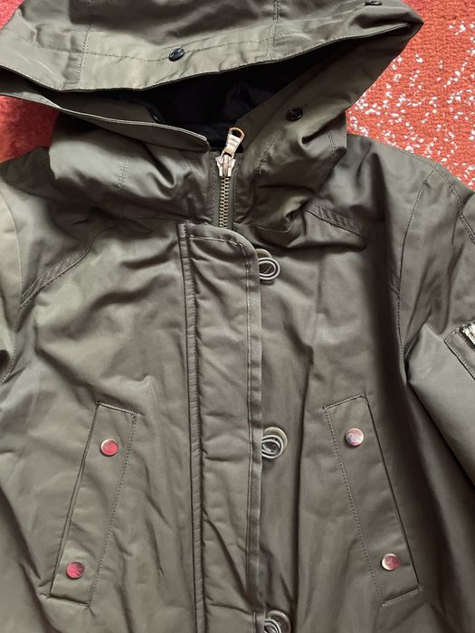 Geaca parka Zara verde maslina