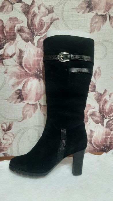 Сапоги зимние, замша 39-40