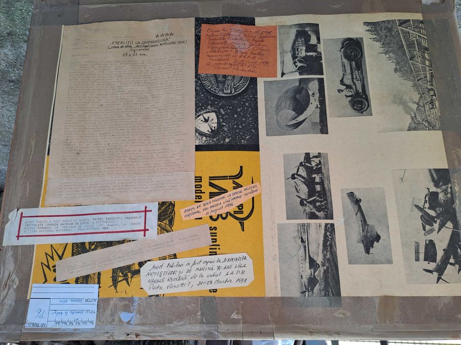 tablou acuarela semnat Morariu Silviu datat 1958