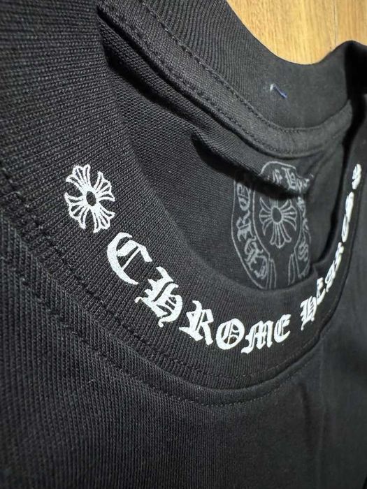 Chrome Hearts "Neck Logo" Black T-shirt
