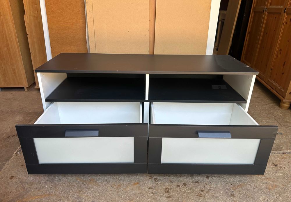 Comoda TV 1,20 m pentru living; Comoda cu 2 sertare; Mic Dulap cu spatii de depozitare