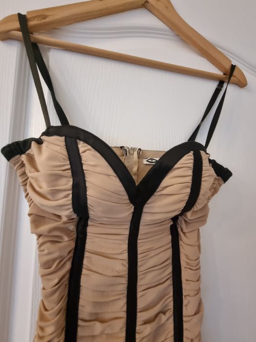 Rochie club Mexton 36 S superba bej push up