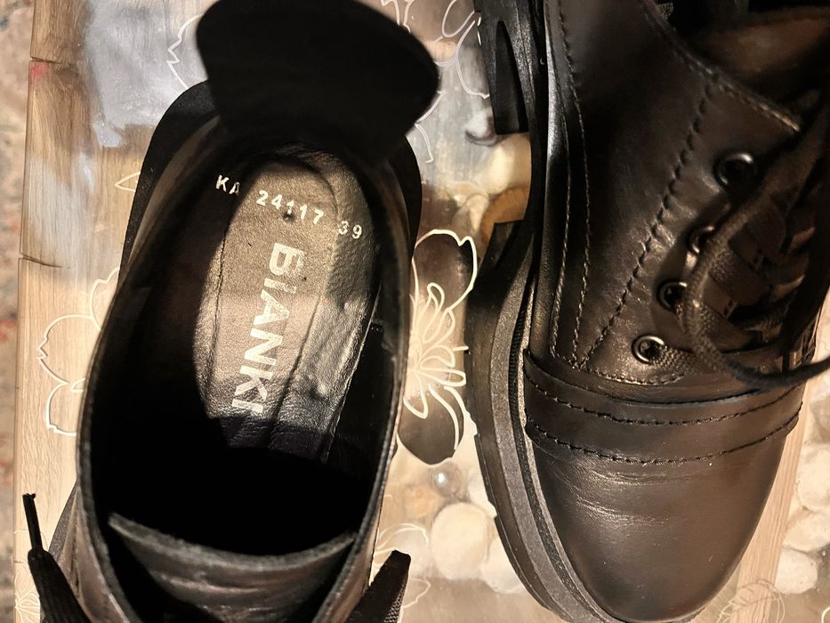 Обувки естествена кожа bianki 39 номер