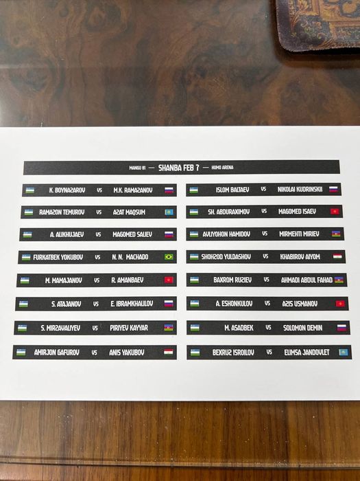 Bilet 7 fevral MMAga