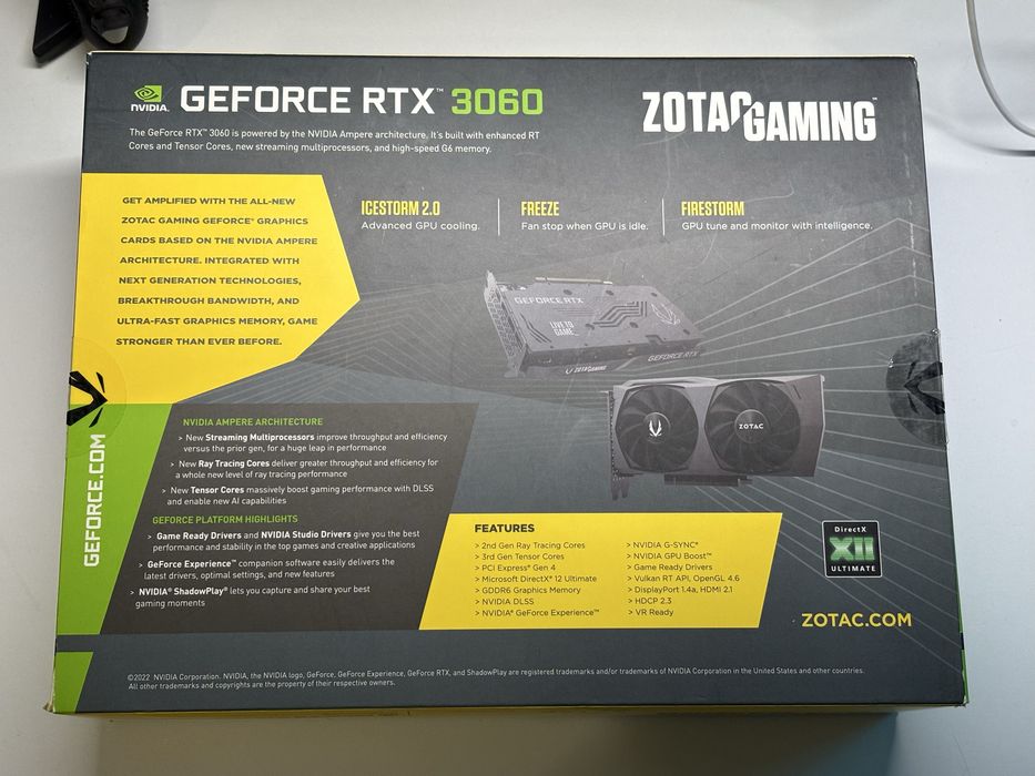 Видеокарта RTX 3060 12 GB