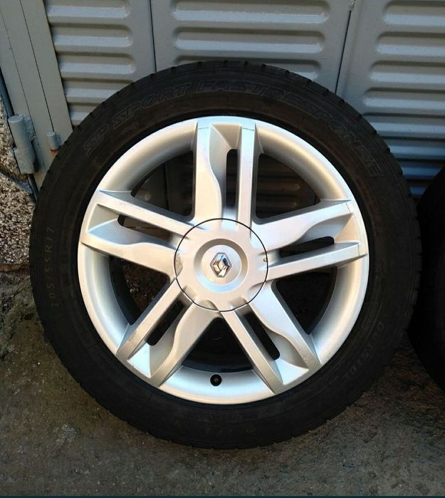 17/4/100-РЕНО МЕГАН и СЦЕНИК с летни гуми-205/55/17-перфектни