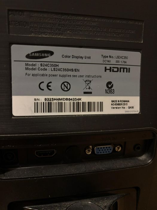 Monitor Samsung 24'
