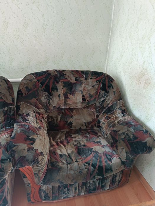 Угловой диван с креслами