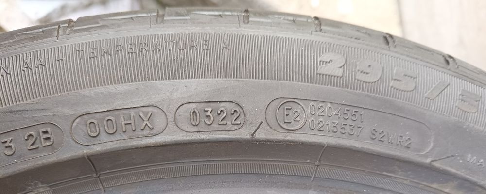 4бр. летни гуми Michelin 295/35/21 дот 2022г.