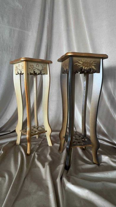 Деревянные полки под цветы