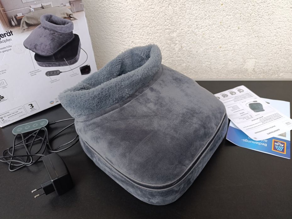 aparat masaj picioare reci obosite shiatsu incalzire husa detasabila