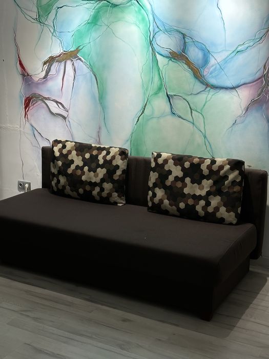 Диван-тахта в шоколадном оттенке