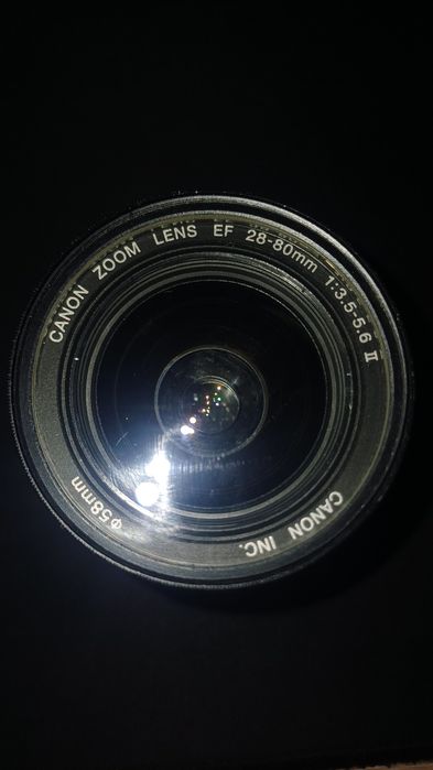 Canon EF 28-80 mm + filtru Tokina MC  UV