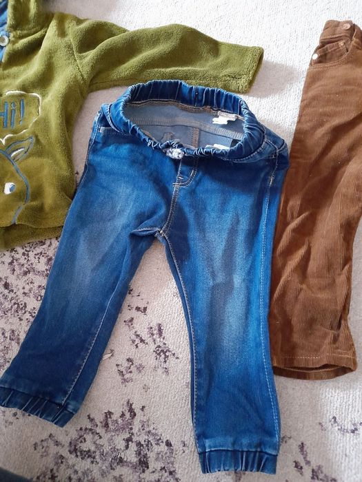 blugi baiat baietel pantaloni raiati h&m 12 18 luni 1 2 ani 
hanorac p