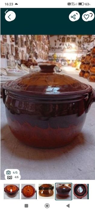 Oala sarmale din lut