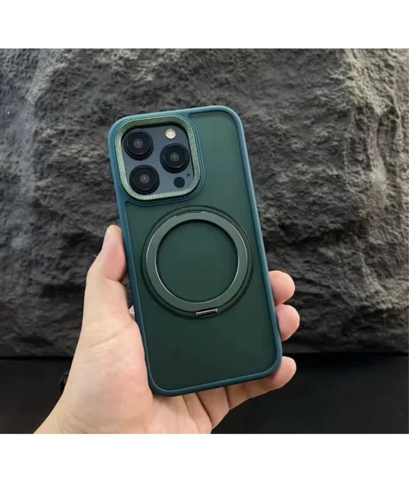 Iphone 15/16/PRO/MAX/PLUS- Husa Magsafe Camera Metalic Ring Detasabil