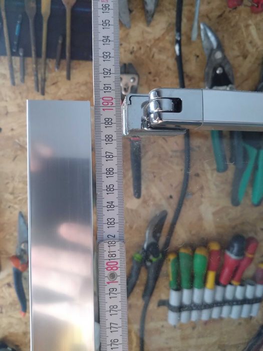 Ușa culisanta sticlă cabina dus plus un perete fix 30cm